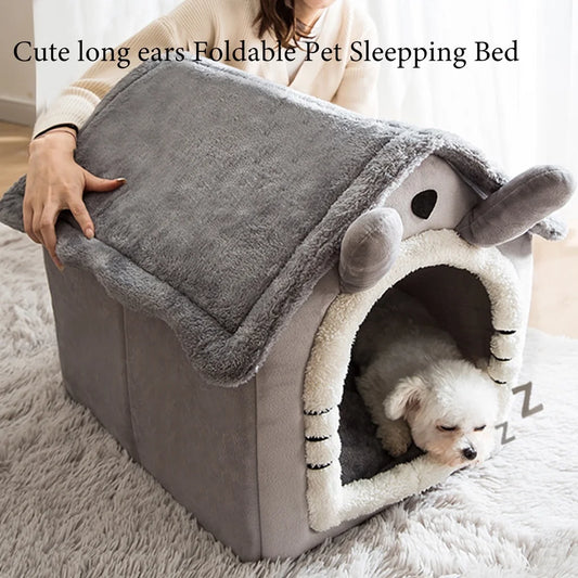 Foldable Pet Sleeping Bed House